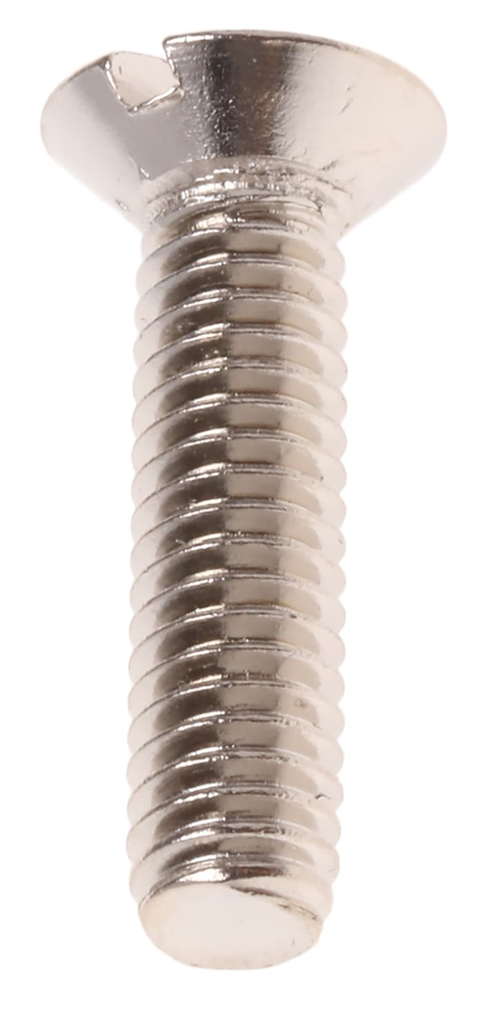 Šroub s nízkou půlkulovou hlavou, Niklování, Mosaz hlavice Vyvýšený (zápustný), velikost závitu: M4 16mm 0.7mm