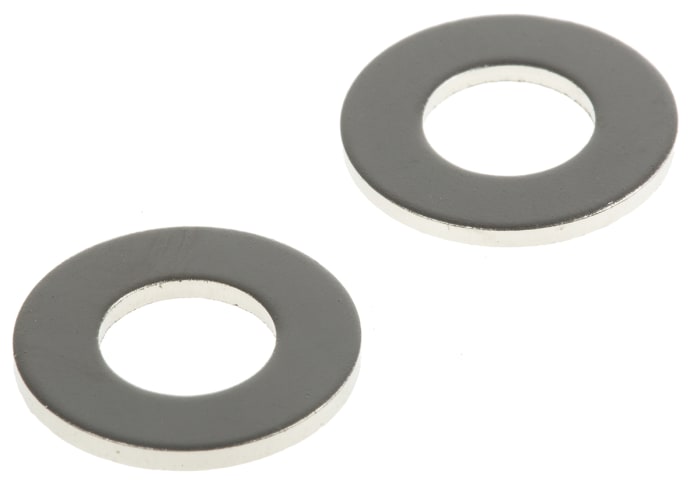 RS PRO Nickel Plated Brass Plain Washers, 0BA