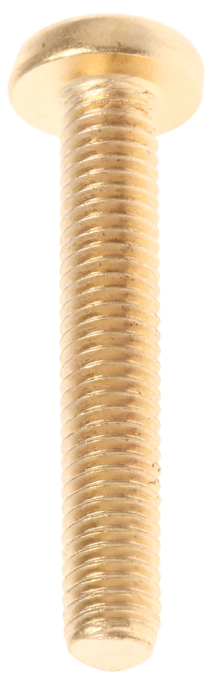Tornillo de cabeza alomada con huella ranurada RS PRO M5 x 30.0mm, paso de rosca 0.80mm, de Latón