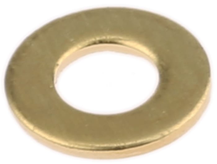 Brass Plain Form A Washers, M4, DIN 125A