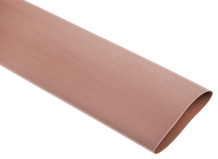 Gaine thermorétractable, Marron Polyoléfine RS PRO, , Rétreint 2:1 Diam. 25.4 mm, Long. 1.2m