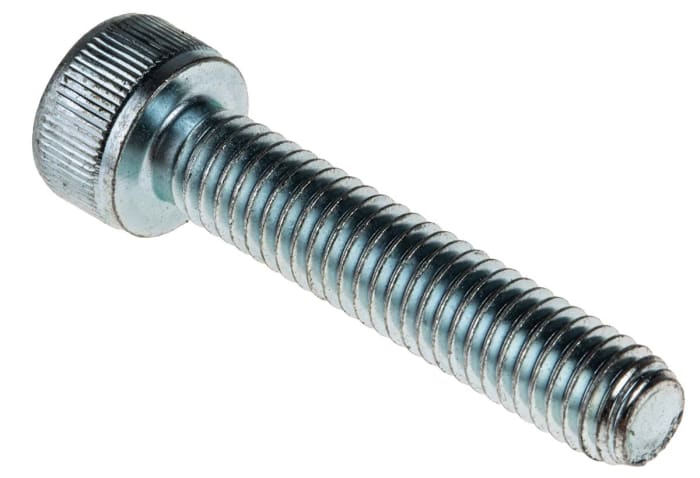 Šroub s vnitřním šestihranem, Ocel, M6, délka: 30mm, Leskle pozinkovaný 1mm