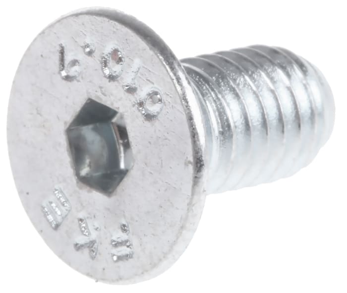 Vis 6 pans à tête fraisée hexagonale, M5 x 10mm, en Acier