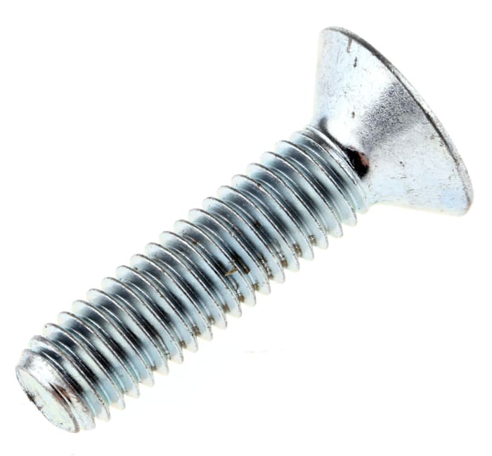 RS PRO M5 x 20mm Hex Socket Countersunk Screw Bright Zinc Plated Steel
