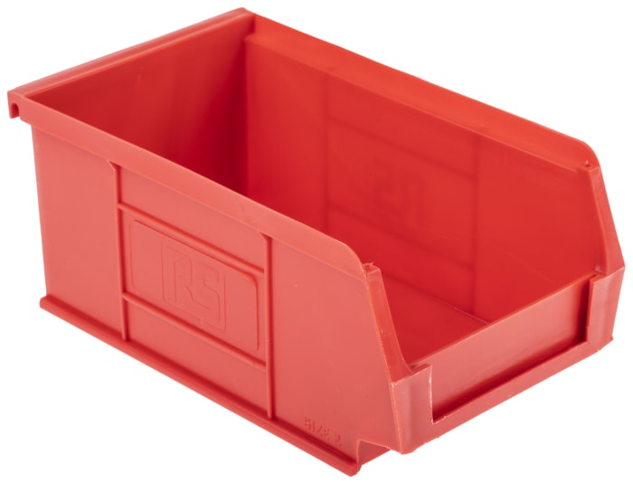 RS PRO 40L Transparent Polymer Large Storage Box, 320mm x 395mm x 500mm