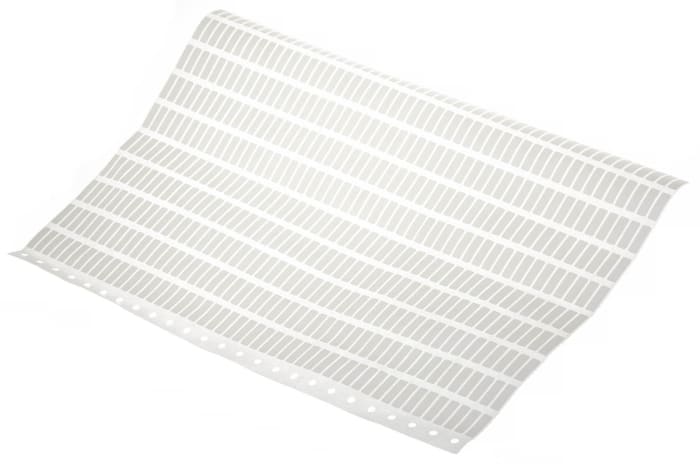 Brady White Adhesive Printer Label Sheet, Pack of 500