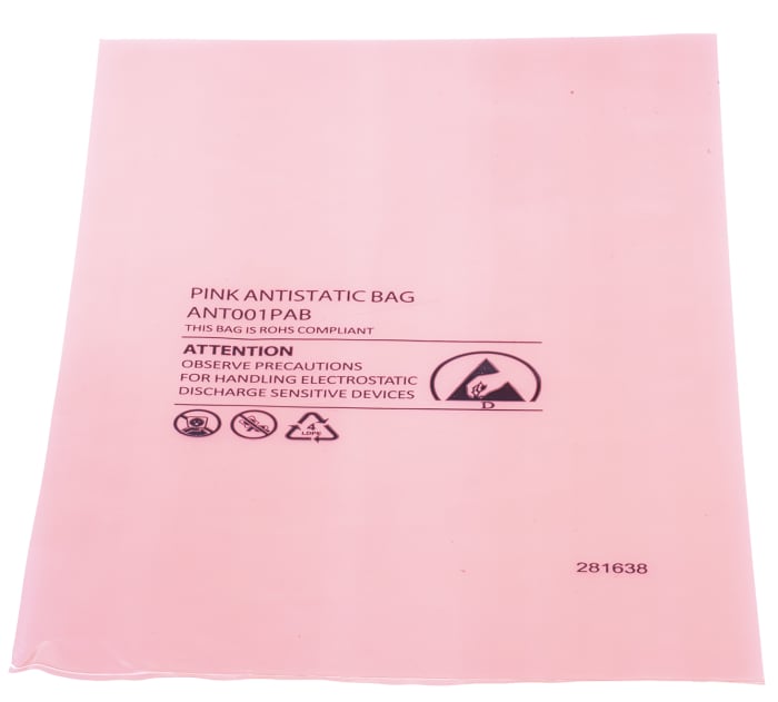 RS PRO Anti Static Bag 254mm(W)x 155mm(L)