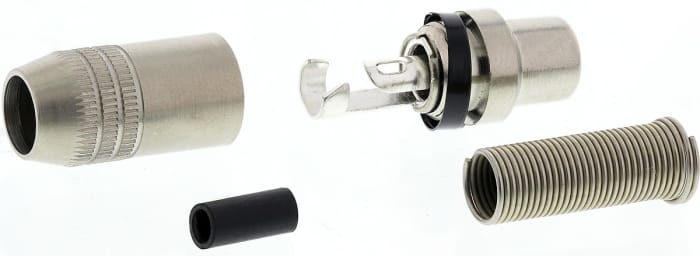 RS PRO Cable Mount RCA Socket, Nickel, 5A