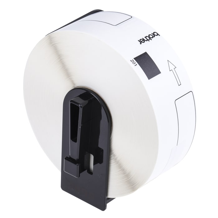 Brother White Black Print Label Roll, 90mm Width, 29mm Height, 400Per Roll Qty