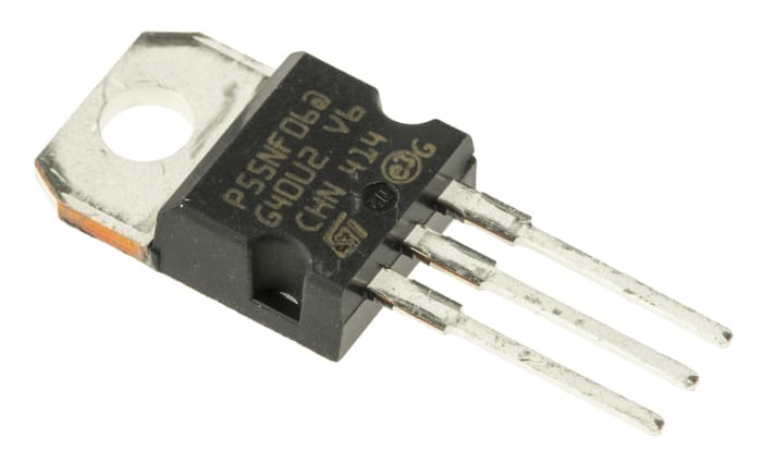 MOSFET STMicroelectronics canal N, A-220 50 A 60 V, 3 broches