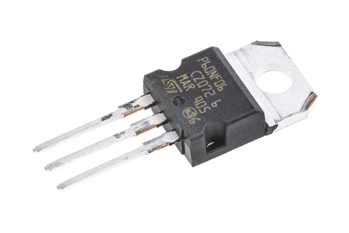 STMicroelectronics STripFET II N-Channel MOSFET, 60 A, 60 V, 3-Pin TO-220 STP60NF06