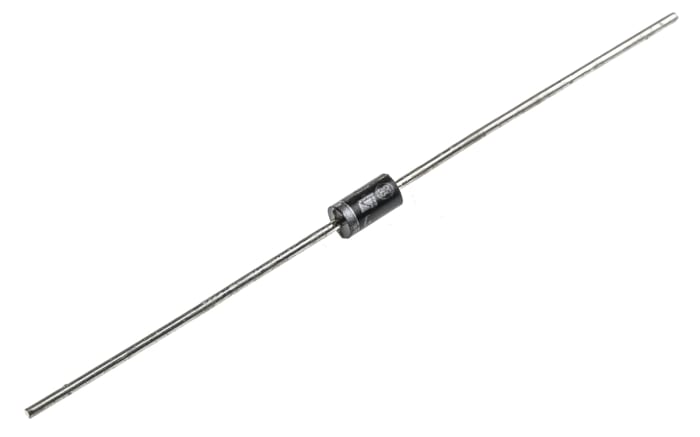 STMicroelectronics 30V 1A, Schottky Diode, 2-Pin DO-41 1N5818