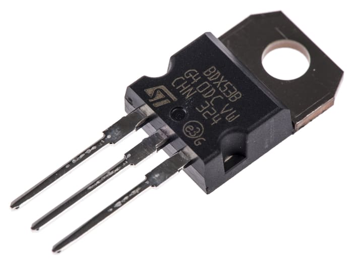 STMicroelectronics BDX53B NPN Darlington Transistor, 8 A 80 V HFE:750, 3-Pin TO-220