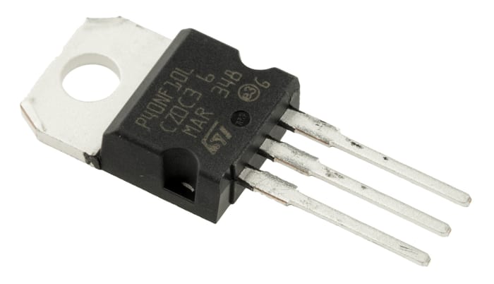 MOSFET, Tipo N-Canal STMicroelectronics STP40NF10L, VDSS 100 V, ID 40 A, Mejora, TO-220 de 3 pines