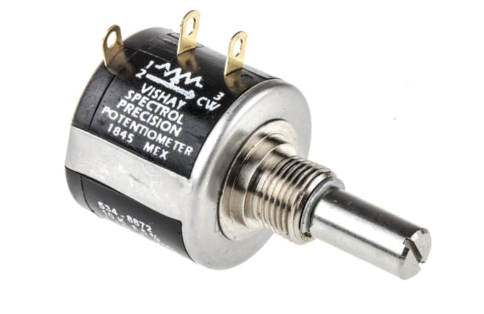 Vishay 534 10kΩ Rotary Potentiometer 10-Turns 1-Gang Panel Mount, 534B1103JC8872