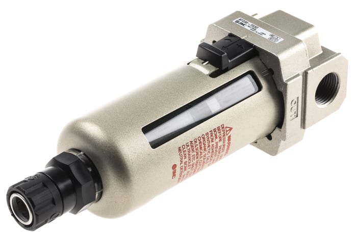 SMC 240 L/min G 3/8 Pneumatic Separator, 0.01μm filtration, 0.05MPa to 1.5 MPa