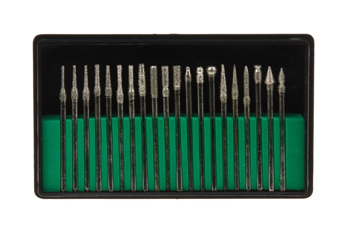 RS PRO 20-Piece Engraving Bit Set, for use with Dremel Tools