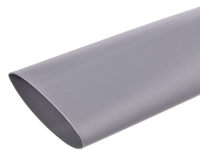 Gaine thermorétractable TE Connectivity, Diam. 25.4mm, Long. 1.2m, Rétreint 2:1, Gris