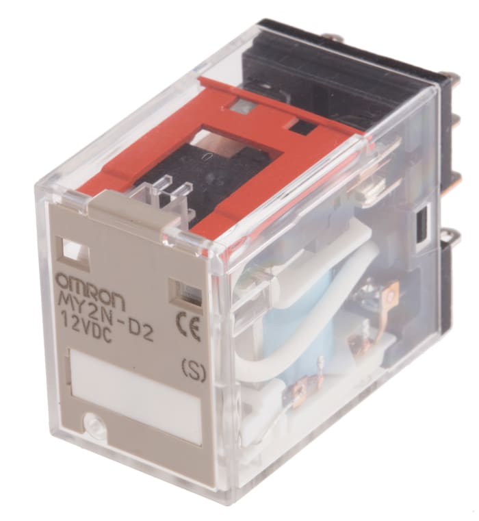 Omron Plug In Power Relay, 12V dc Coil, 10A Switching Current, DPDT
