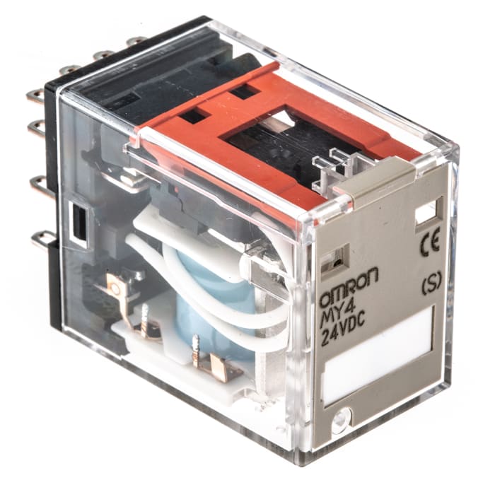 Omron Plug In Power Relay, 24V dc Coil, 3A Switching Current, 4PDT