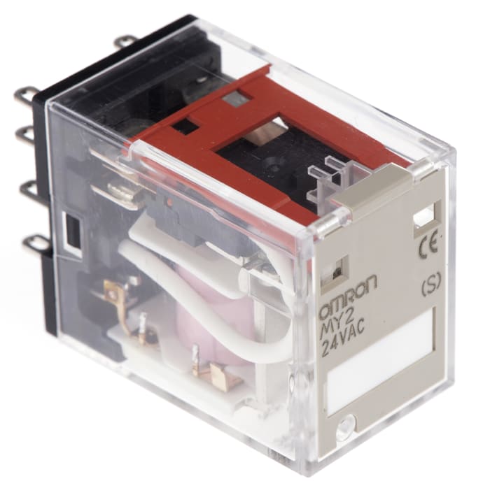 Výkonové relé DPDT zásuvné 5 A 24V ac MY