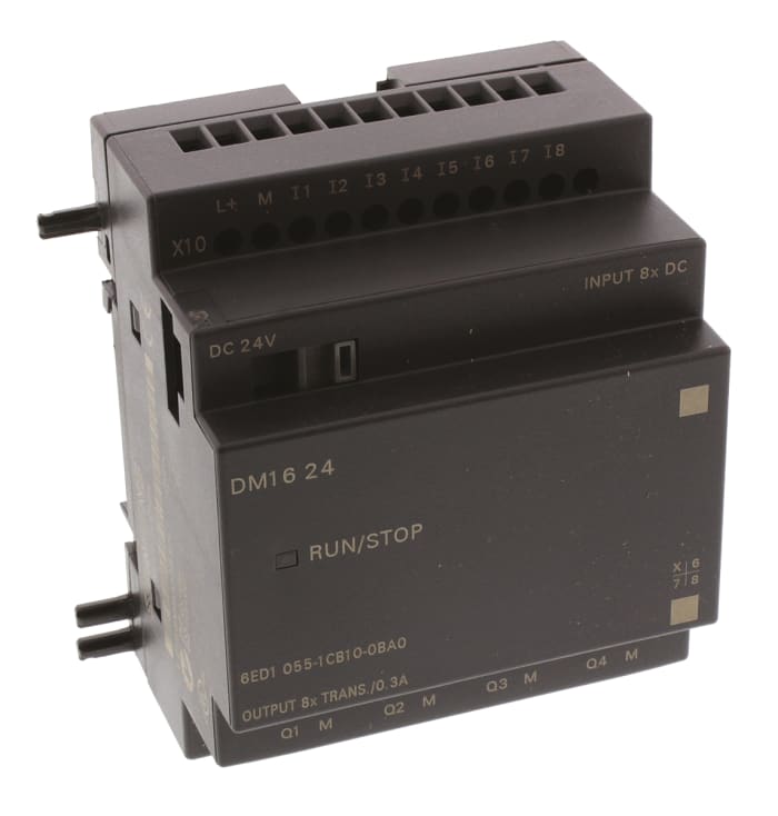 Siemens LOGO! 6 Expansion Module, 24 V dc Digital, 8 x Input, 8 x Output Without Display