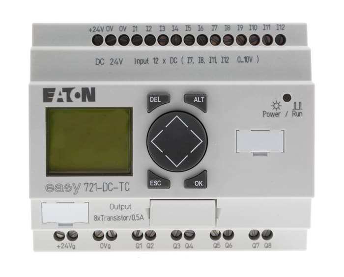 Eaton EASY Logic Module, 24 V dc Transistor, 12 x Input, 8 x Output With Display