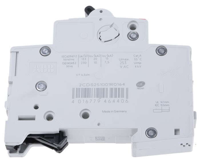 2CDS251001R0164 - S201C16 ABB  Interruptor automático 1P, 16A