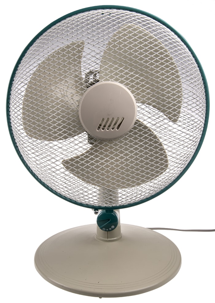 RS PRO Desk Fan 300mm blade diameter 3 speed 230 V with plug: Type G - British 3-pin
