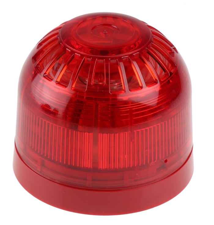 Combiné balise/sirène Klaxon série Sonos, lentille Rouge à LED, 17→60 V c.c.
