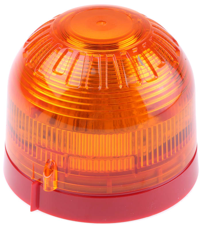 Klaxon Sonos Series Amber Flashing Beacon, 17 → 60 V dc, Surface Mount, LED Bulb