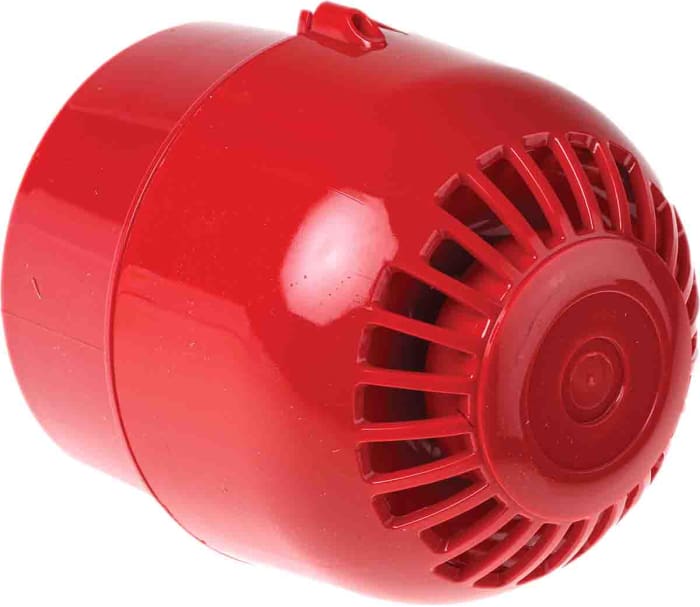 Red deep wire-terminal sounder110/230Vac