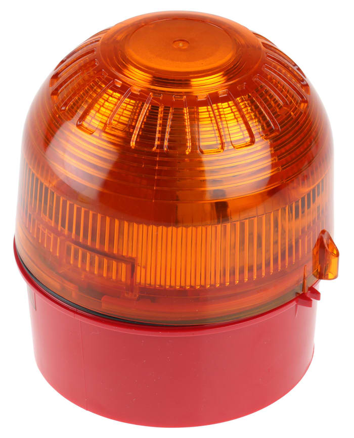 PSB-0004 | Klaxon Sonos Series Amber Beacon, 110 230 ac, Surface Mount, Xenon Bulb | 489-5111 | RS Components