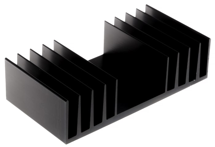 AAVID THERMALLOY Heatsink, Universal Rectangular Alu, 2.3K/W, 50 x 97 x 25mm