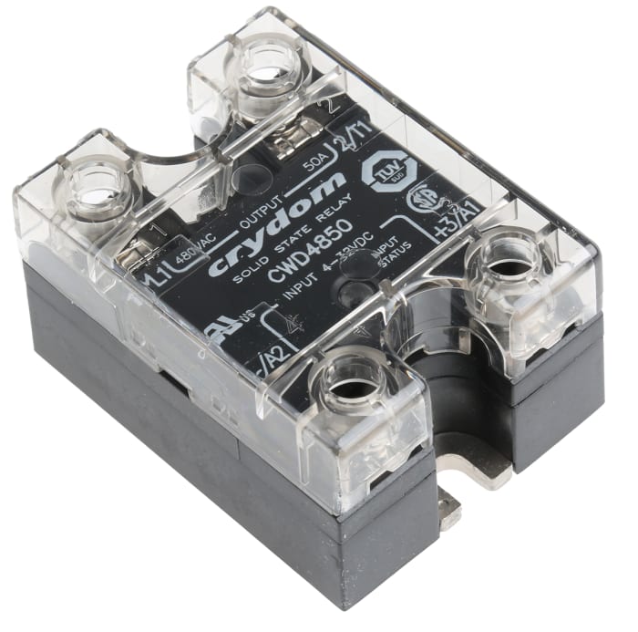 Sensata Crydom CW Series Solid State Relay, 50 A rms Load, Panel Mount, 660 V ac Load, 32 V Control