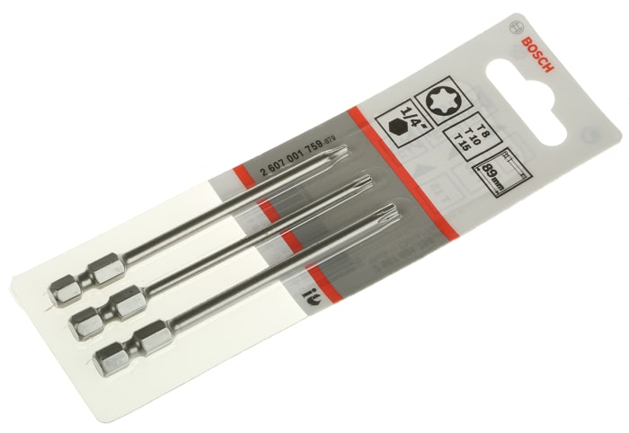 Bosch Driver Bit 3 Pieces Torx Bosch RS Components India