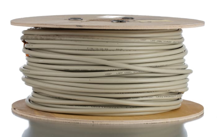 Lapp UNITRONIC Series Data Cable, 8 Cores, 0.5 mm², Unscreened, 20 AWG, 100m, LiYY Cable