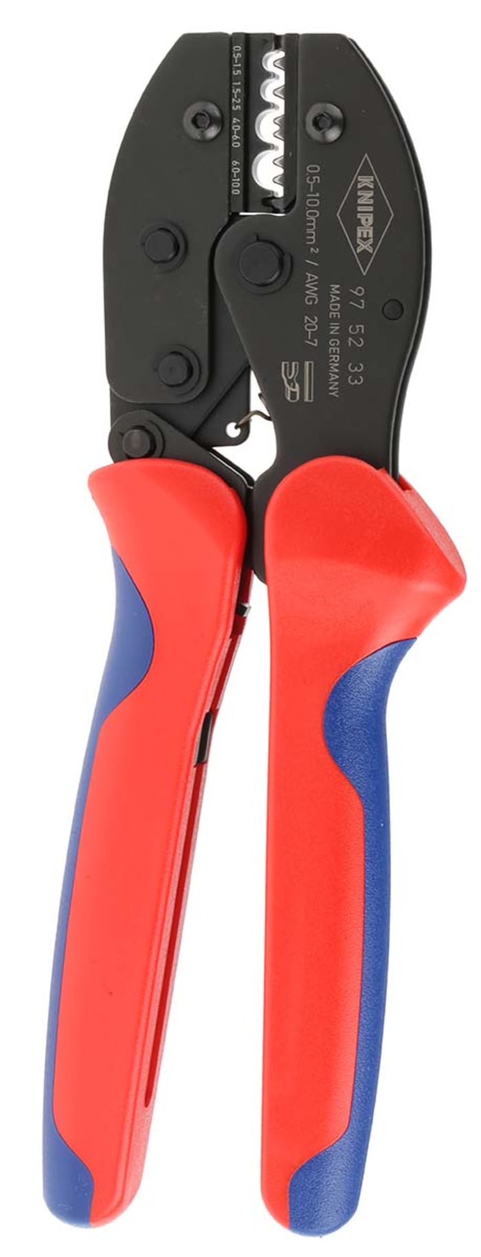 97 52 33 Knipex Knipex Hand Crimping Tool for Uninsulated Terminals