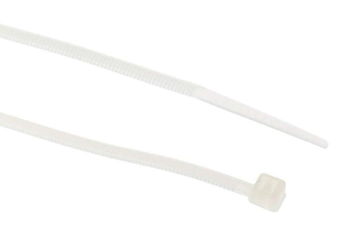 Cable Tie,100 x 2.5,White,pack 1000
