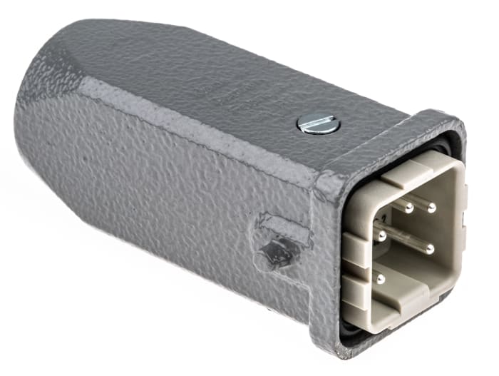 Conector de potencia HARTING Han A Macho de 4 vías, 230 → 400 V., 10A, IP44, con rosca M20