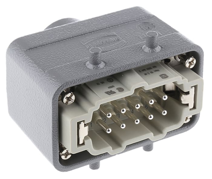 Connecteur industriel HARTING série Han E, 10 Contacts , 16A