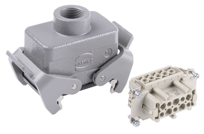 Connecteur industriel HARTING série Han E, 10 Contacts , 16A