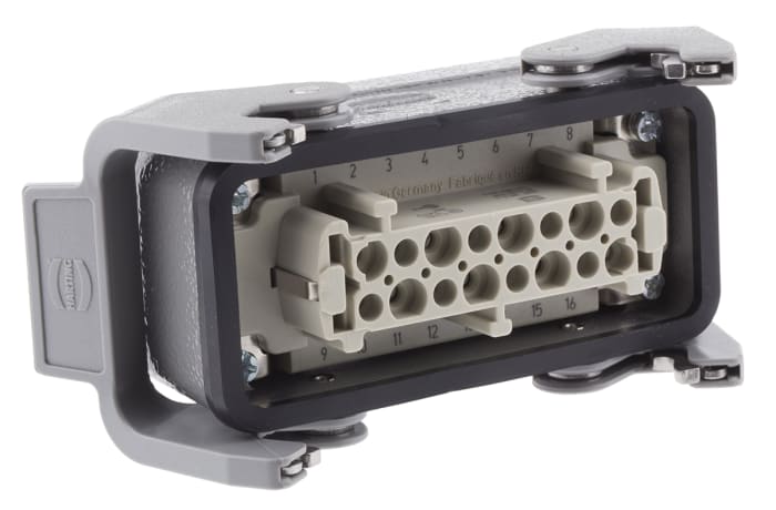 HARTING Connector Set, 16 Way, 16A, Female, Han E, 500 V