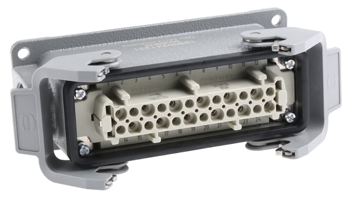 Connecteur industriel HARTING série Han E, 24 Contacts , 16A