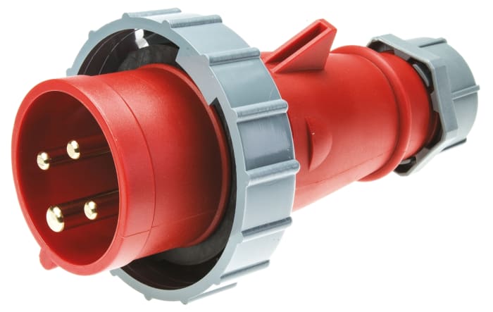 MENNEKES, AM-TOP IP67 Red Cable Mount 4P Industrial Power Plug, Rated At 16A, 400 V