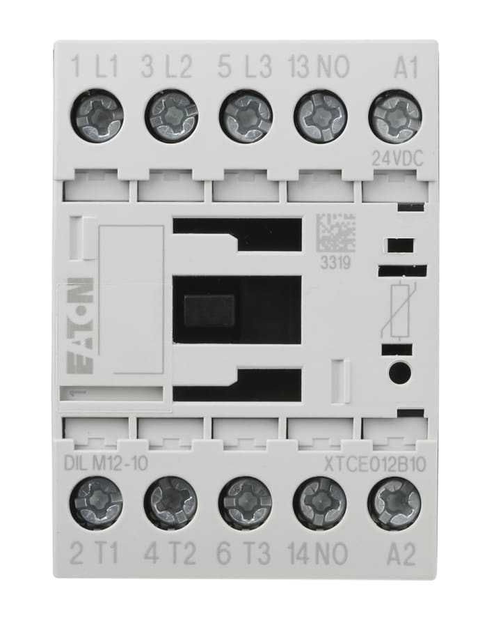 Contacteur Eaton, 3 pôles , 3NO, 12 A, 24 V c.c., 5,5 kW