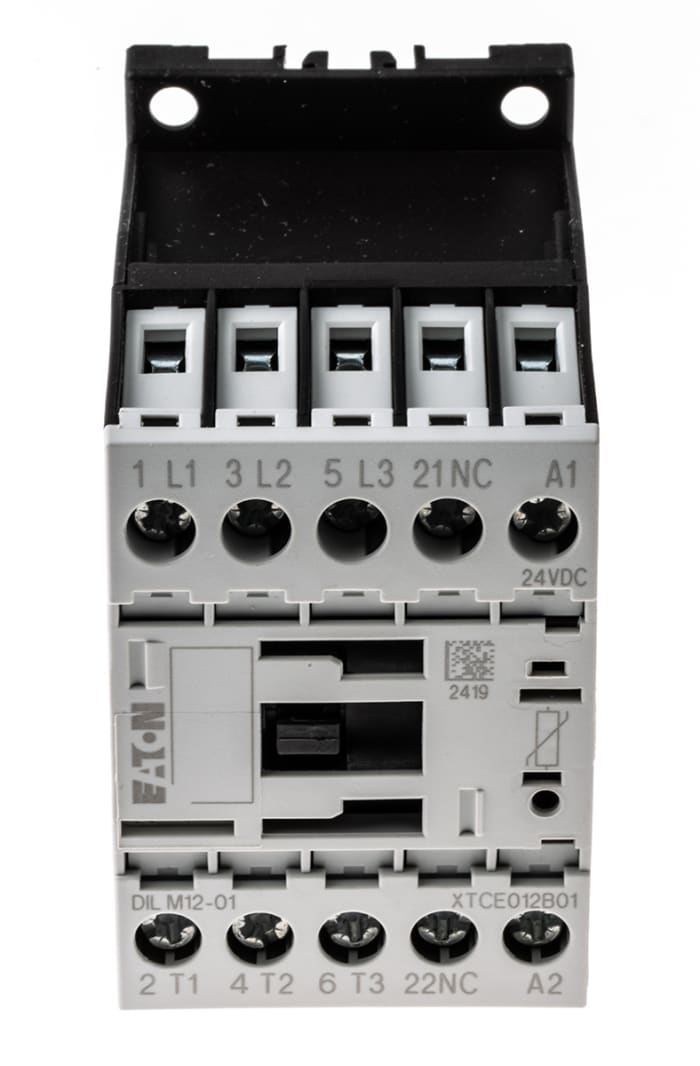 276880 DILM12-01(24VDC) Eaton | Eaton DILM Contactor, 24 V dc Coil, 3 ...