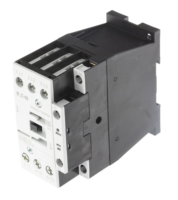 Contacteur Eaton, 3 pôles , 3NO, 25 A, 110 V c.a., 11 kW