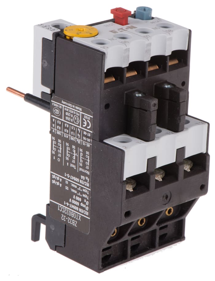 Eaton ZB Overload Relay 1NO + 1NC, 24 → 32 A F.L.C, 32 A Contact Rating, 6 W, 500 Vac