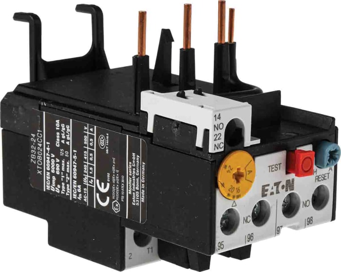 Relè 16-24A Motore Relè Di Protezione Motore Eaton 278453 - 16-24 A, 1 NC + 1 NO Protezione Elettrica Motore